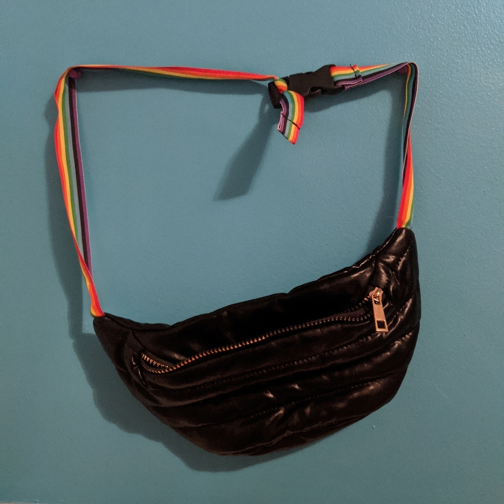 Rainbow pride fanny pack bag